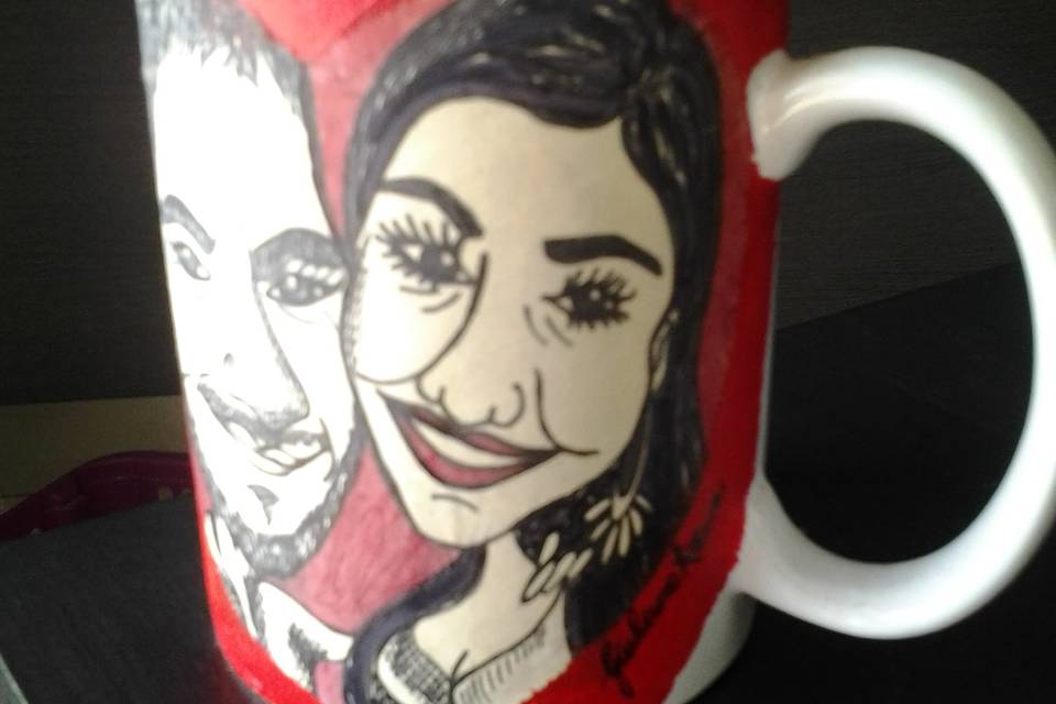 Tazza Con Caricatura