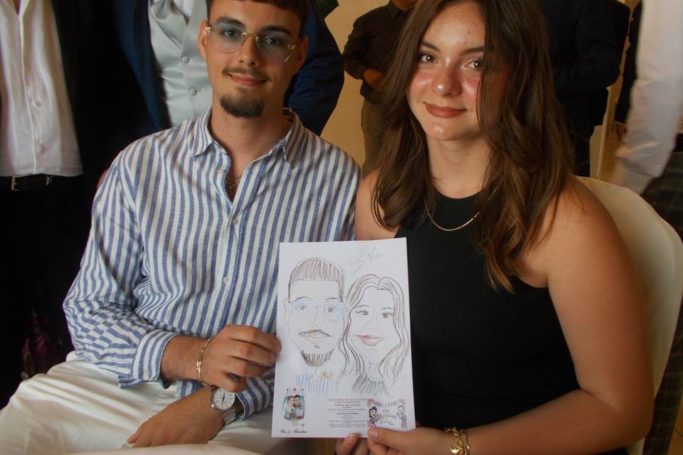 Caricaturista Matrimonio Ospit