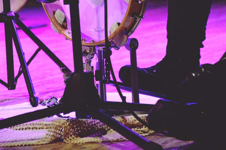 On stage