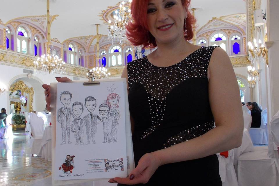 Caricatura matrimonio Napoli