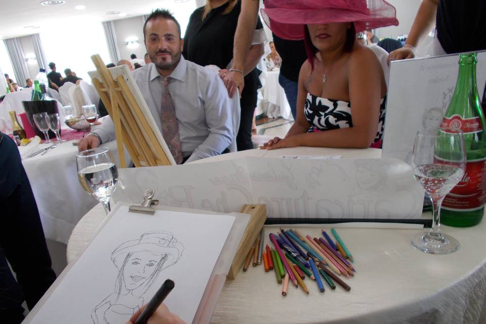 Caricature matrimonio