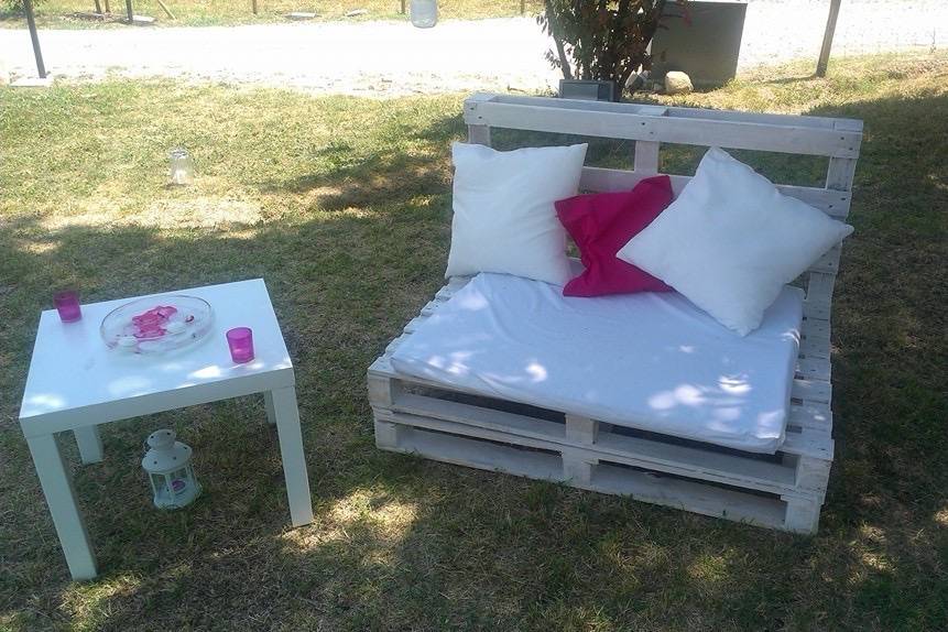 Arredi esterni shabby chic