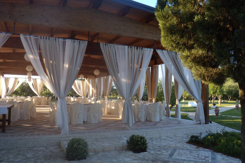 Gazebo allestito