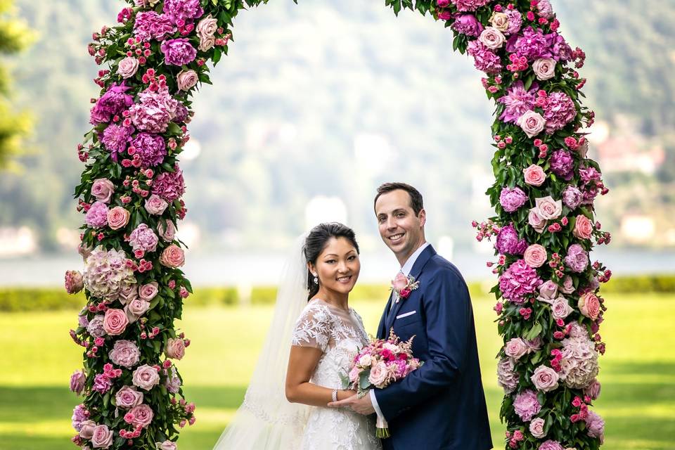 Flowered arch