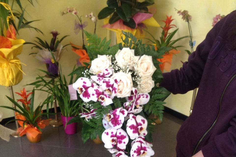 Bouquet con phalenopsis