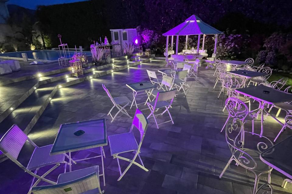 Sedute angolo piscina
