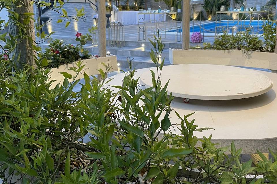 Angolo torta su piscina