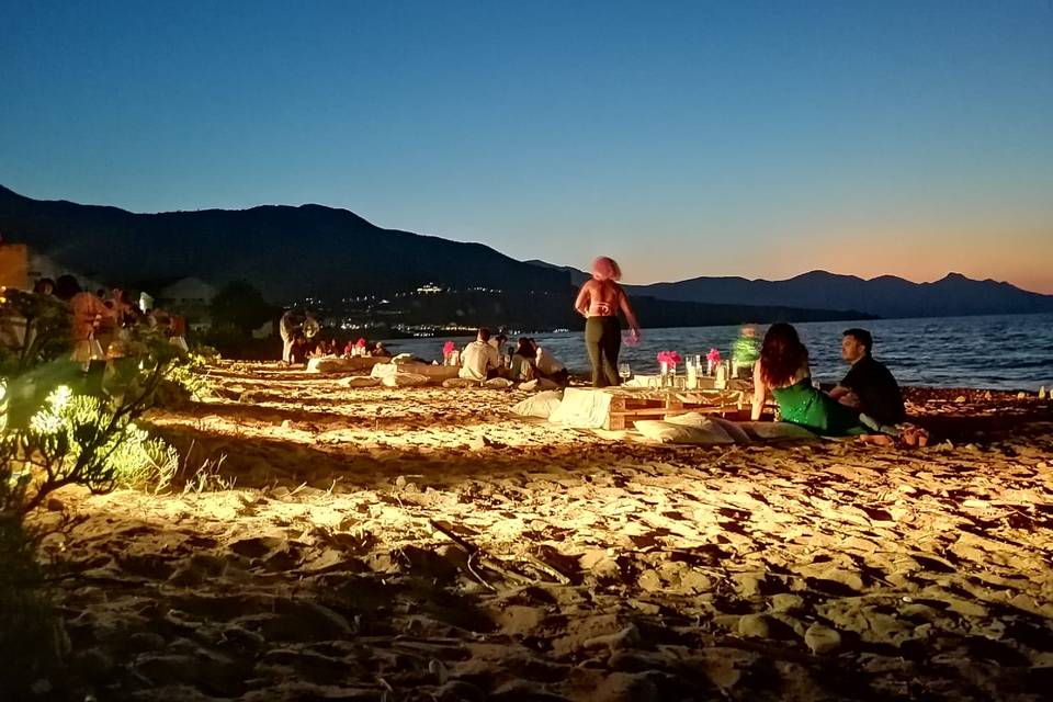 Illuminazione spiaggia