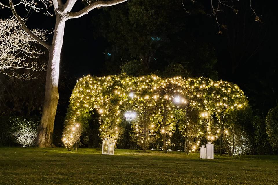 Il gazebo illuminato