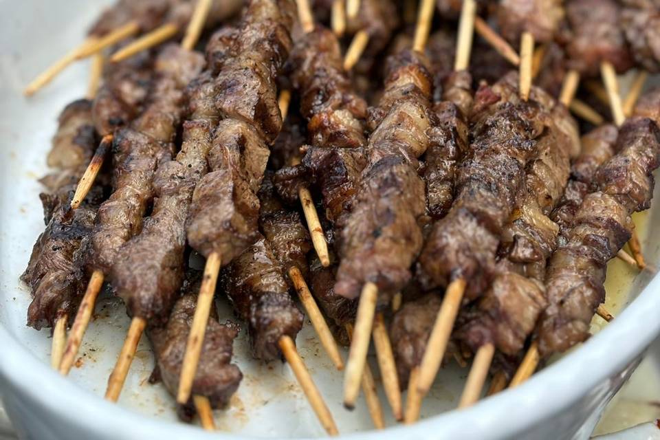 Gli arrosticini cotti a vista