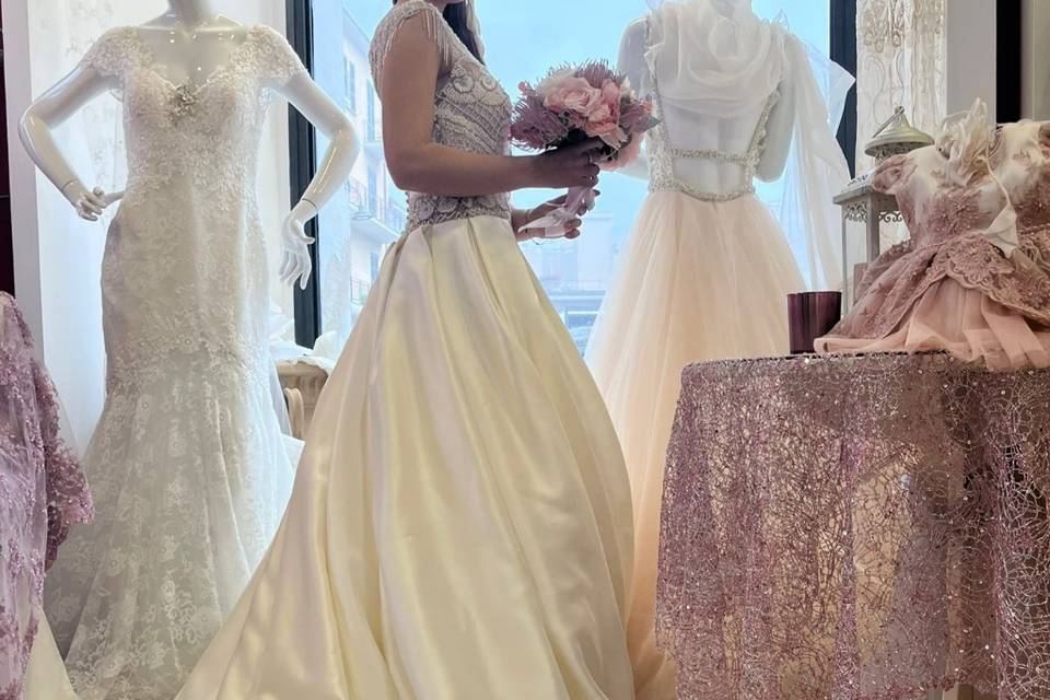 Abito da sposa con strascico