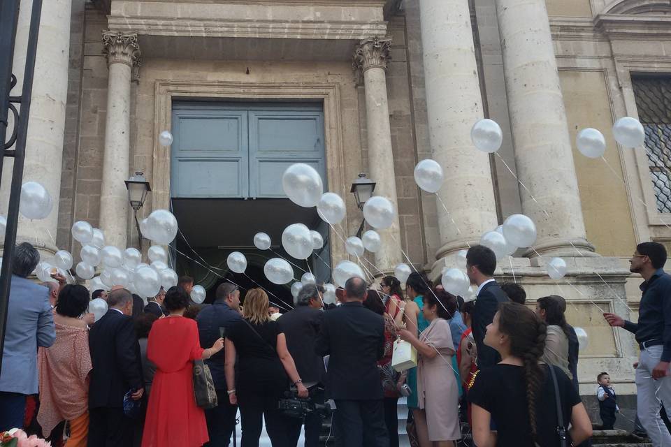 Volata di palloncini