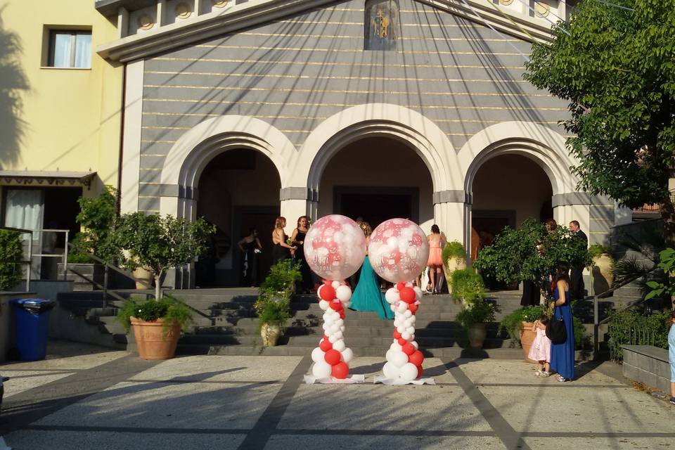 Mongolfiere su colonne