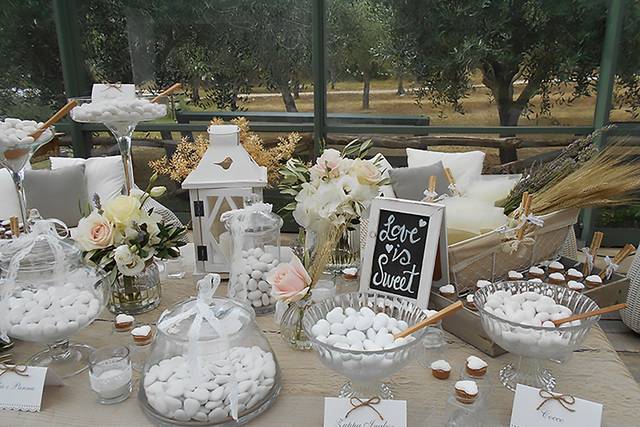 Allestimento confettata
