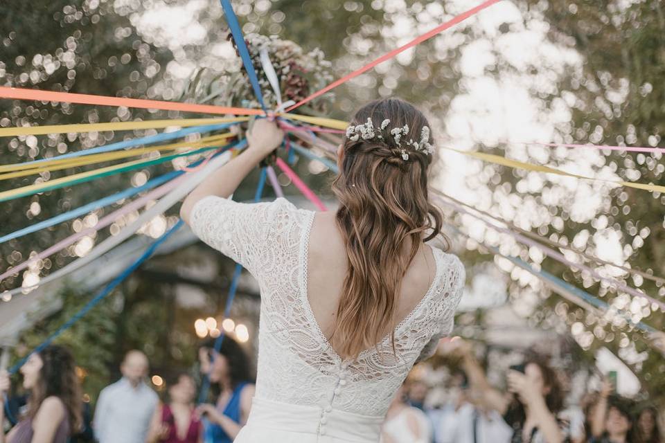 Lancio del bouquet