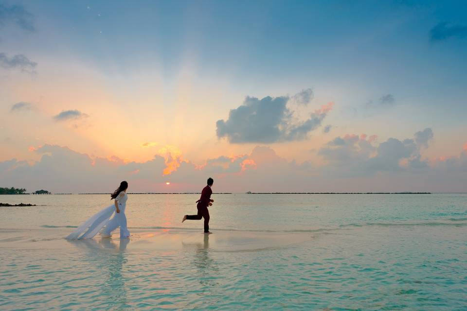 Sorvolando le Maldive