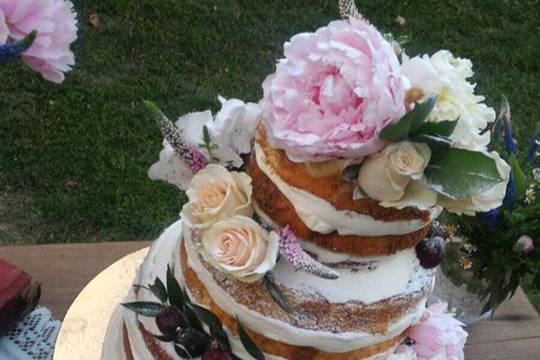Cake tema floreale.