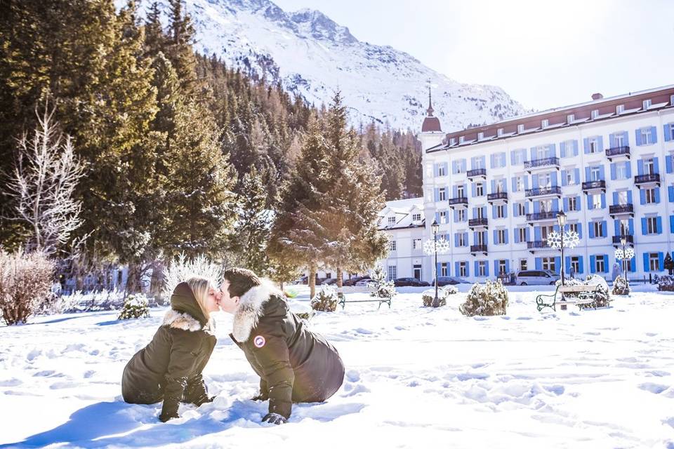 St. Moritz engagement shooting