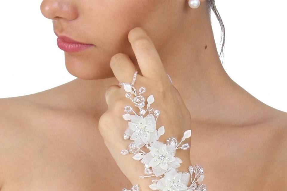 Baciamano Sposa con Swarovski