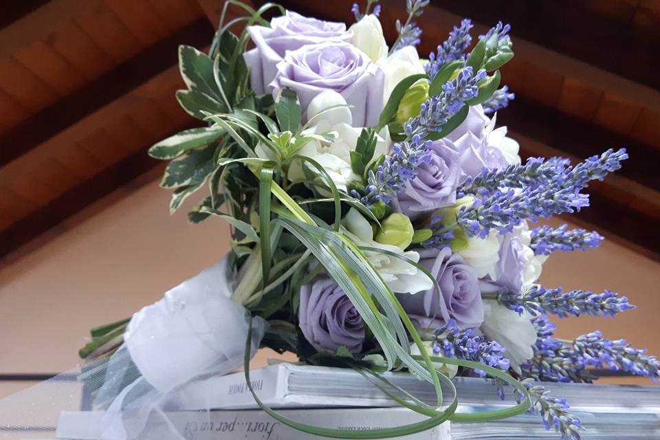 Bouquet rose lilla e lavanda