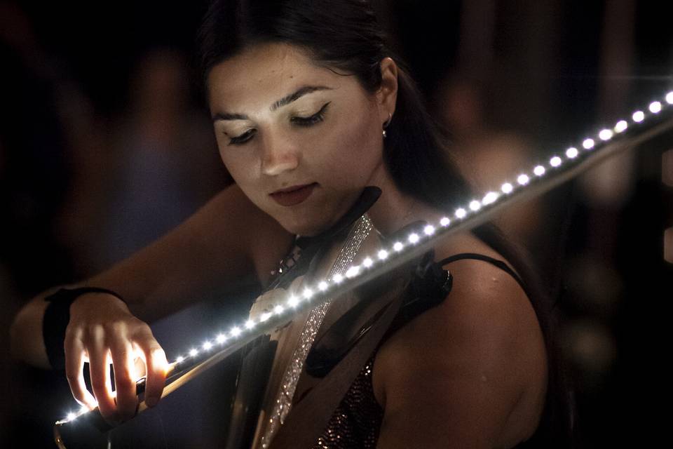 Violino led per il dj set