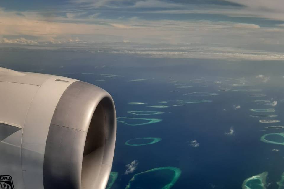 Maldive in volo