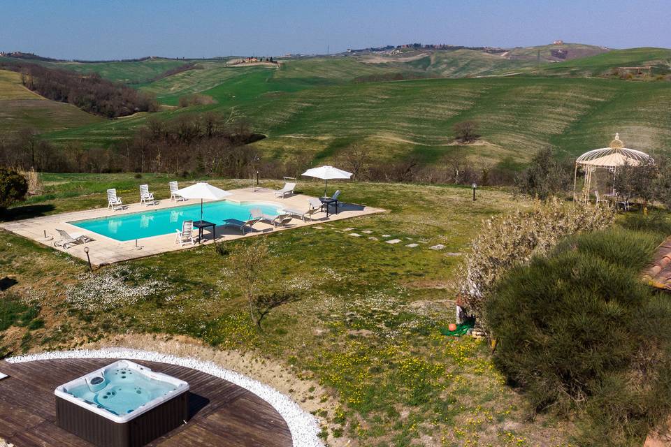 Jacuzzi e piscina panoramica