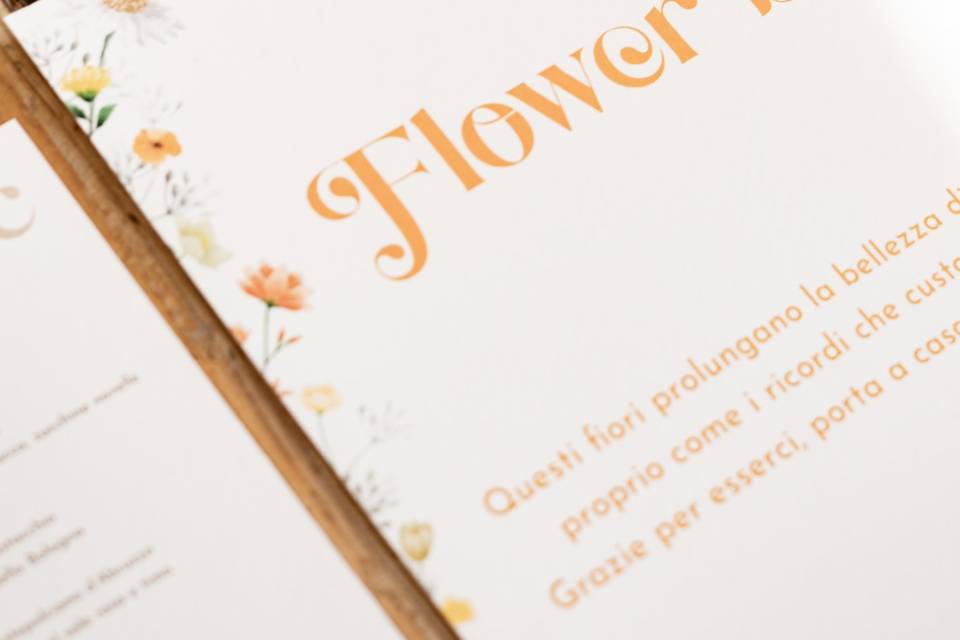 Cartello Flower bar