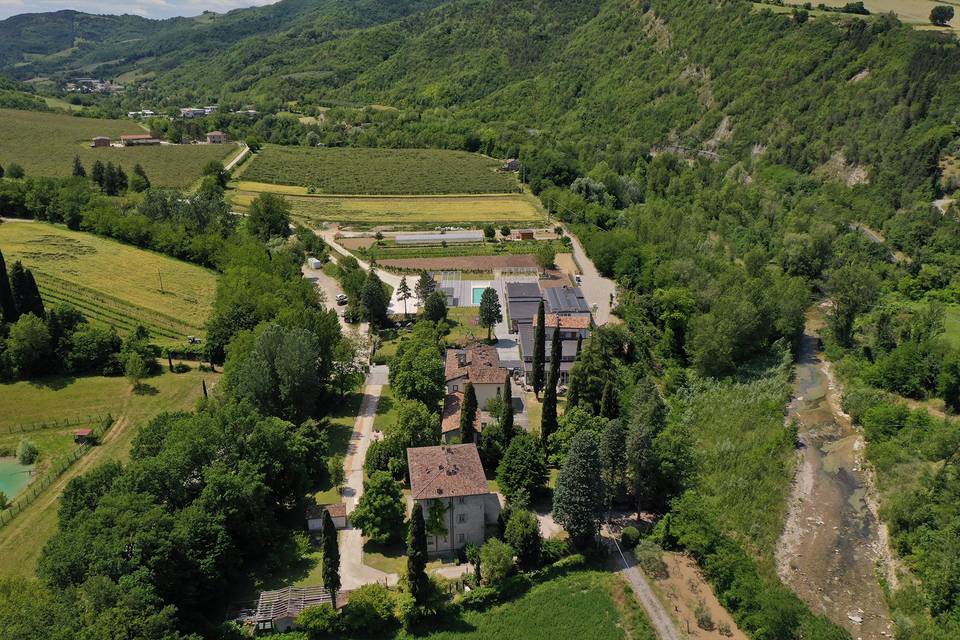 Corte San Ruffillo dall'alto