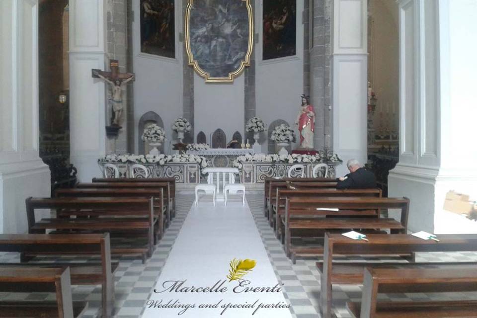 Allestimento interno chiesa