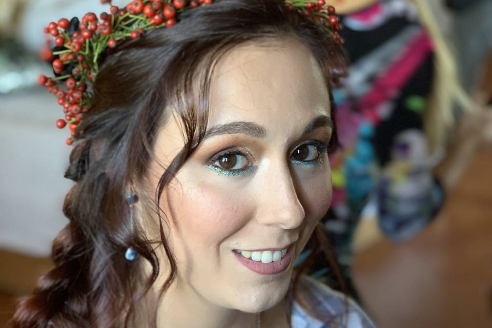 celtic wedding make-up