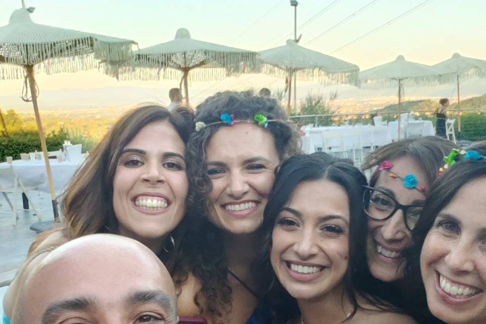 With the bride