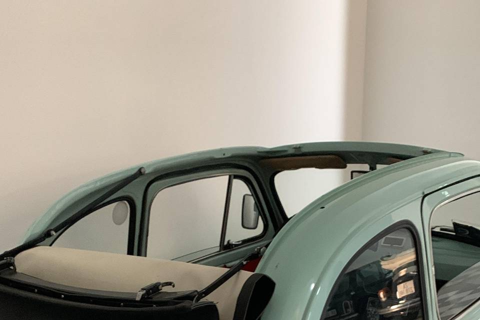 Fiat 500 D verde tiffany