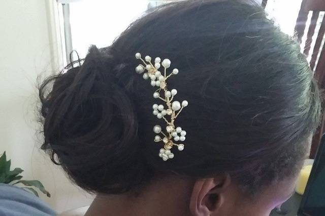 Chignon con dettaglio