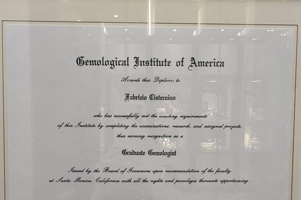 Certificato GIA