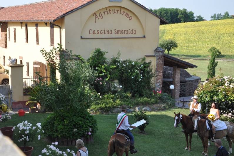 I nostri sposi a cavallo