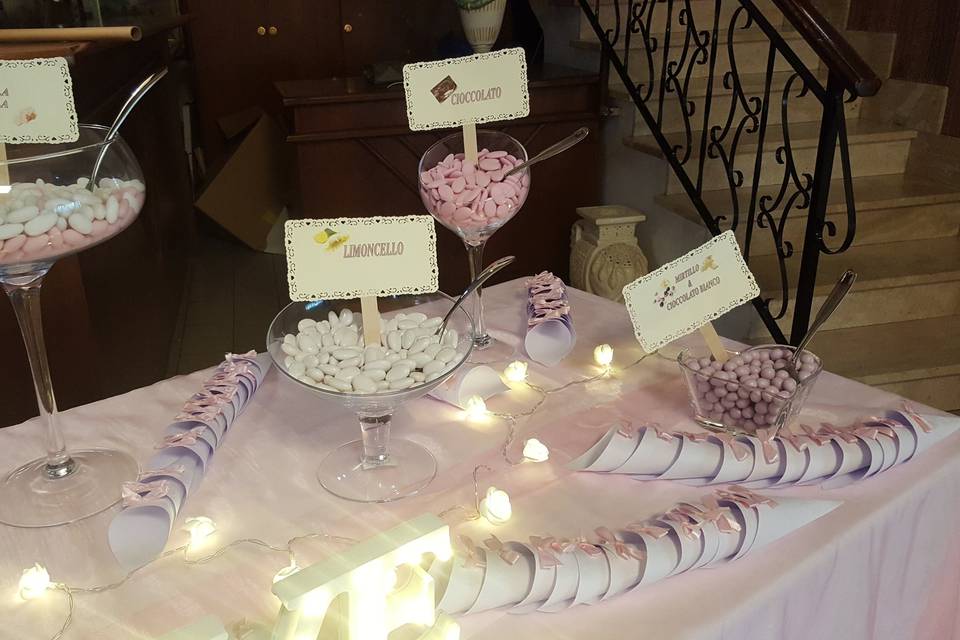 Tavolo confettata