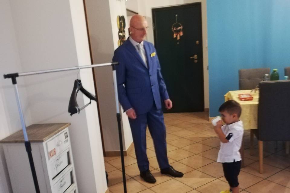 Claudio, papà dello sposo