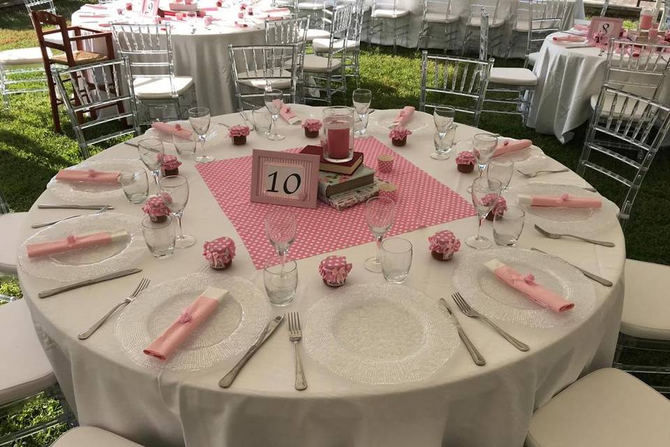 Mise en place rosa