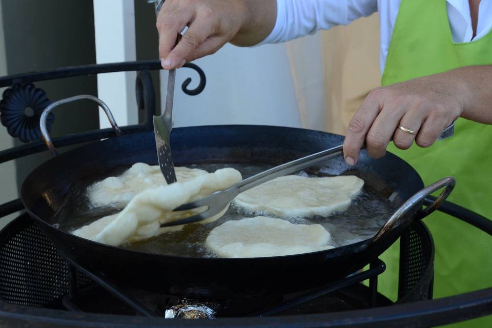 Pizza fritta a vista