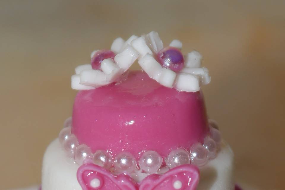 Mini wedding cake cuore