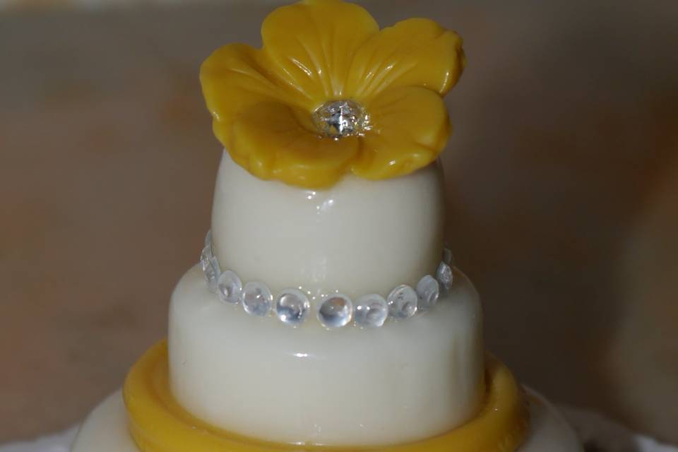 Mini wedding cake con strass