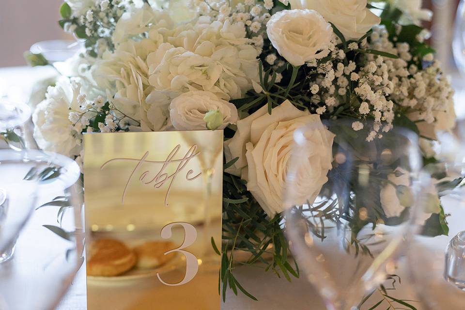 Wedding reception details