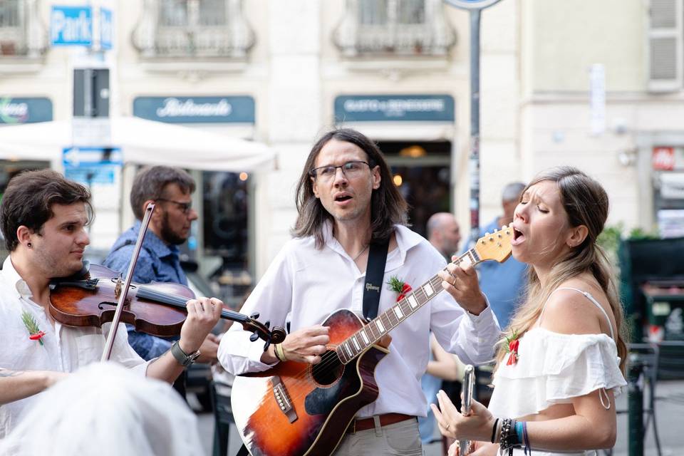 Wedding flash mob