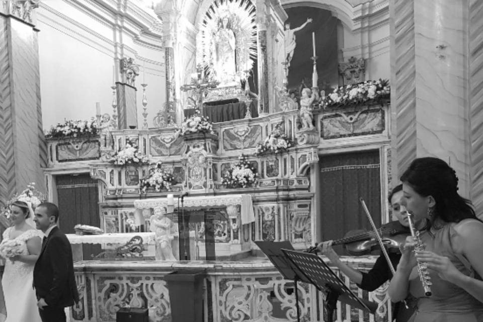 Flauto e violino.