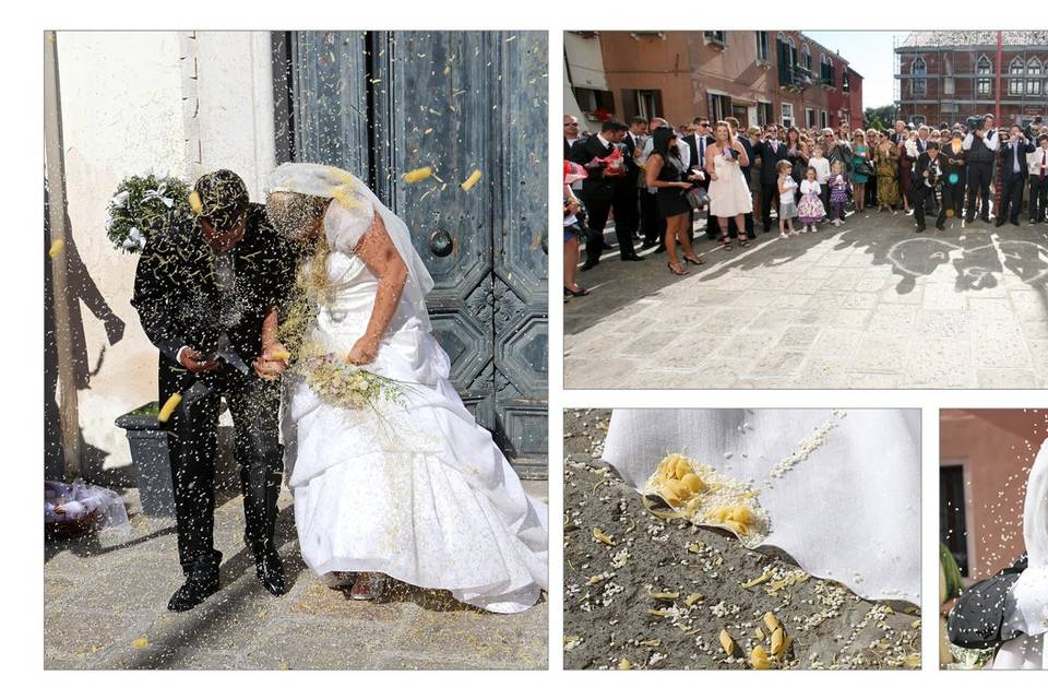 Matrimonio  elicottero Venezia