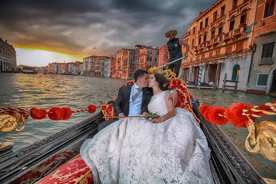 Matrimonio motoscafo a Venezia