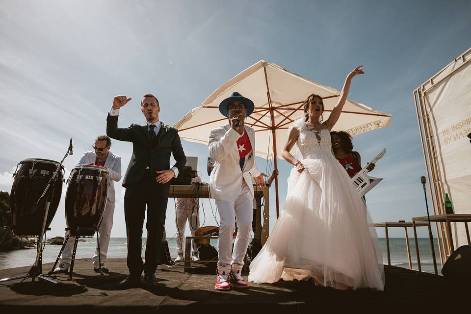 Party on the beach