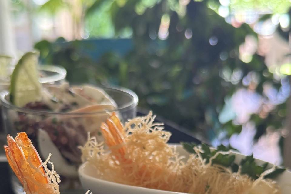 Gamberi pasta kataifi