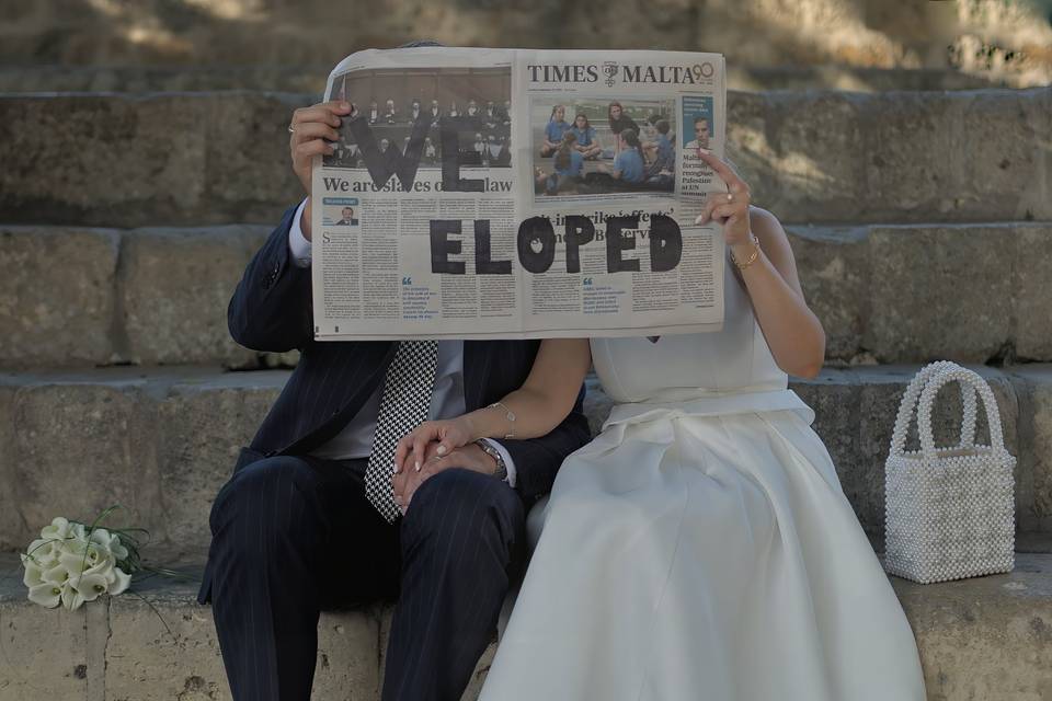 We eloped!
